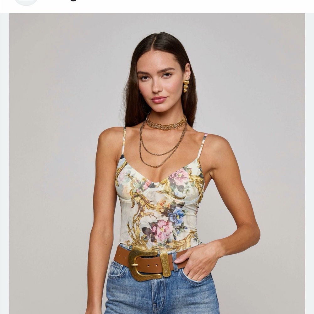 L'AGENCE Multicolor Floral Camisole NWT